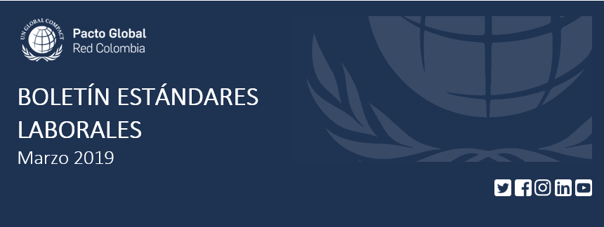 Boletín de Estándares Laborales Marzo de 2019