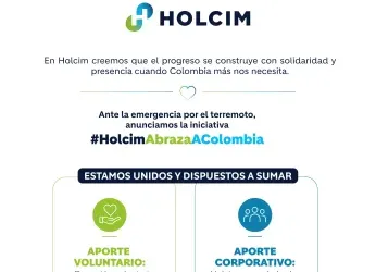 HOLCIM COLOMBIA REAFIRMA SU COMPROMISO CON EL PAÍS MEDIANTE LA...